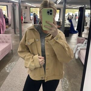 Classic Tan Jean Jacket for Women